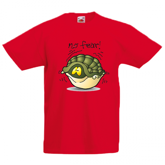 T-Shirt with print No Fear Tortoise-A5837