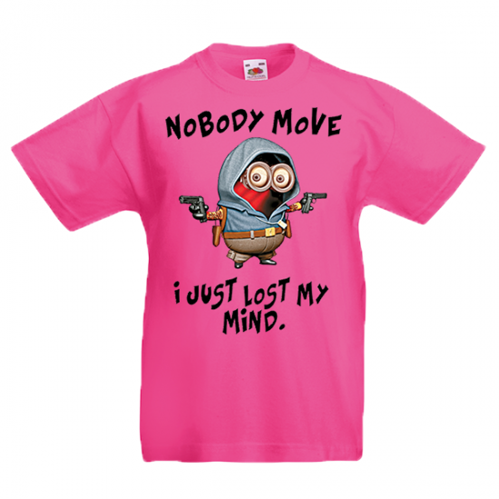 T-Shirt with print Nobody Move-3725