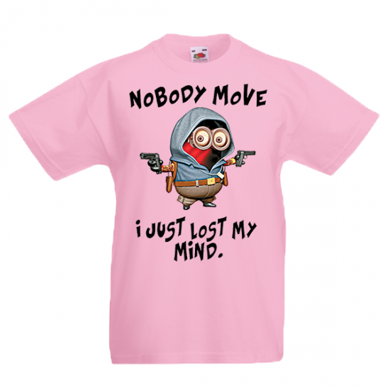 T-Shirt with print Nobody Move-3725
