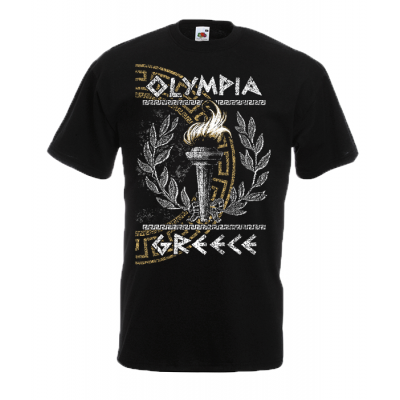 Olympia Flame Greek Key T-Shirt with print