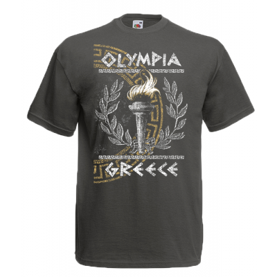 Olympia Flame Greek Key T-Shirt with print