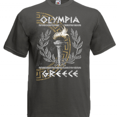 Olympia Flame Greek Key T-Shirt with print