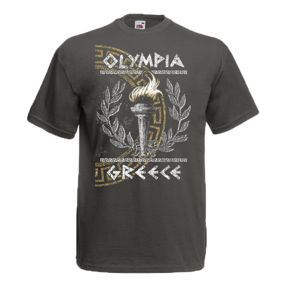 Olympia Flame Greek Key T-Shirt with print