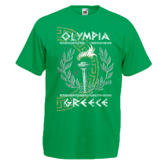 Olympia Flame Greek Key T-Shirt with print