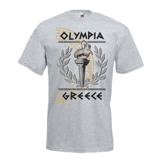 Olympia Flame Greek Key T-Shirt with print
