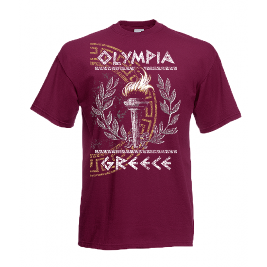 Olympia Flame Greek Key T-Shirt with print