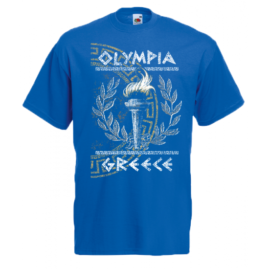 Olympia Flame Greek Key T-Shirt with print