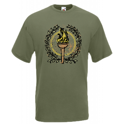Olympic Flame Retro T-Shirt with print