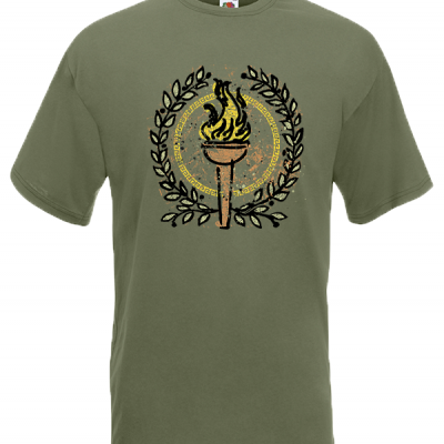 Olympic Flame Retro T-Shirt with print