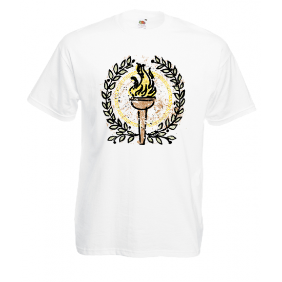 Olympic Flame Retro T-Shirt with print