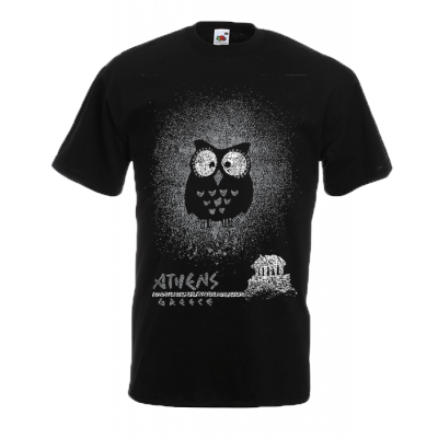 Owl Acropolis T-Shirt with print