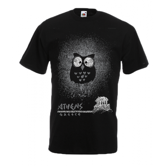 Owl Acropolis T-Shirt with print