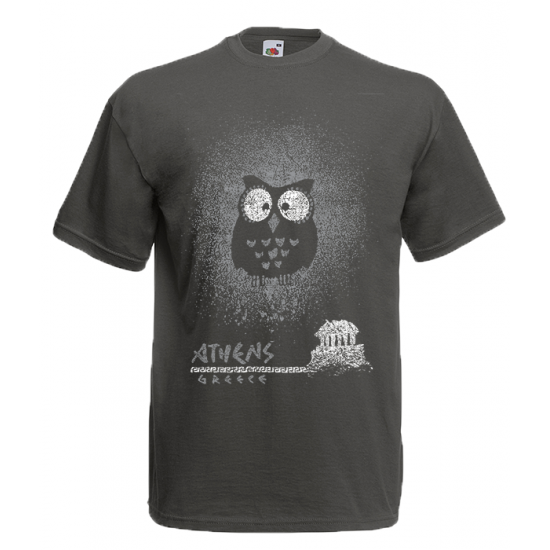 Owl Acropolis T-Shirt with print