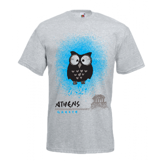 Owl Acropolis T-Shirt with print