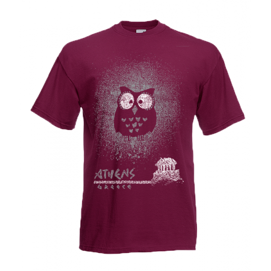 Owl Acropolis T-Shirt with print
