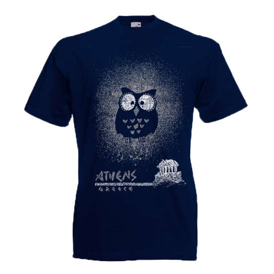 Owl Acropolis T-Shirt with print