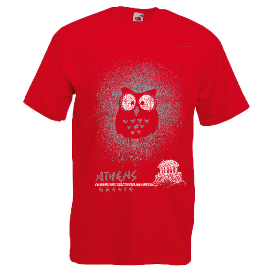 Owl Acropolis T-Shirt with print
