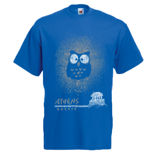 Owl Acropolis T-Shirt with print
