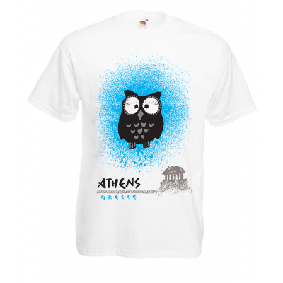 Owl Acropolis T-Shirt with print