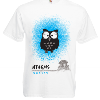 Owl Acropolis T-Shirt with print