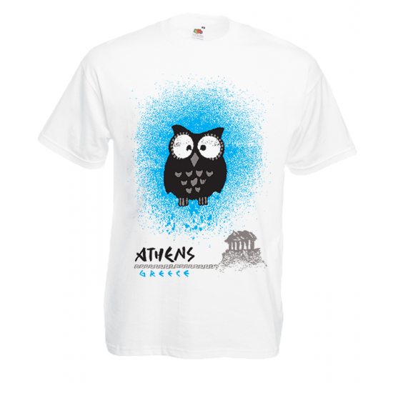 Owl Acropolis T-Shirt with print