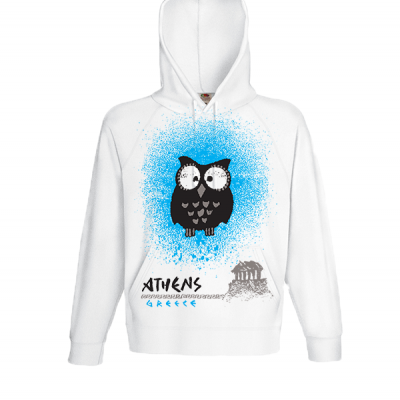 Owl Acropolis Φούτερ με στάμπα 