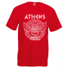 Owl Athens Circle Greek Key T-Shirt with print