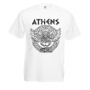Owl Athens Circle Greek Key T-Shirt with print