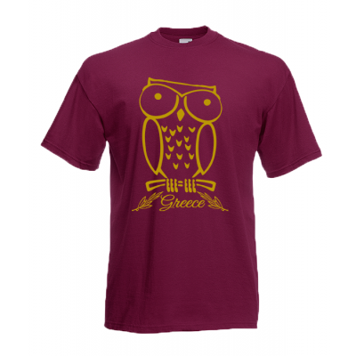 Owl Gold T-Shirt με στάμπα