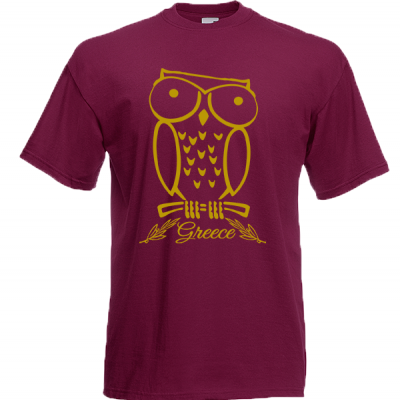 Owl Gold T-Shirt with print