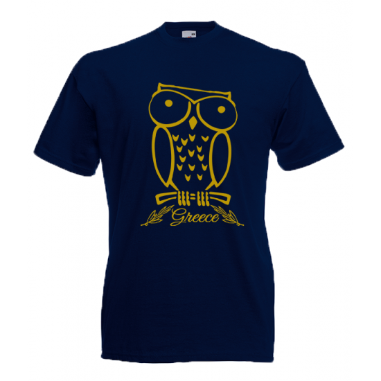 Owl Gold T-Shirt with print