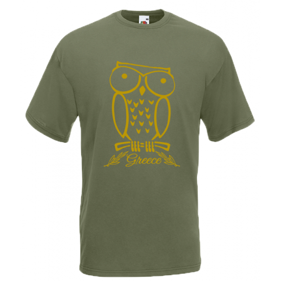 Owl Gold T-Shirt with print