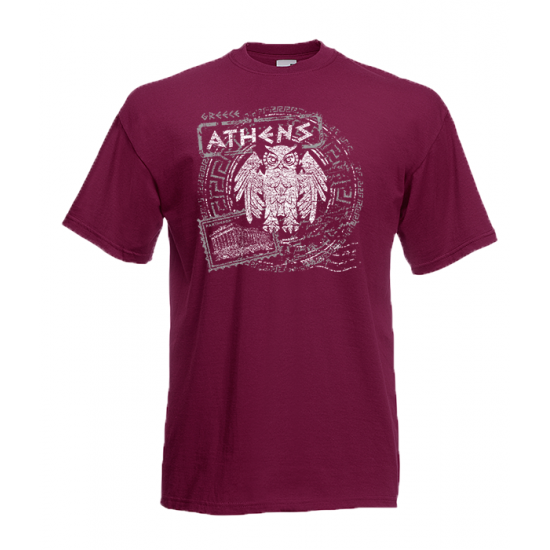 Owl Parthenon T-shirt με στάμπα 