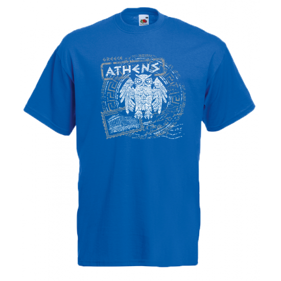 Owl Parthenon T-shirt με στάμπα 