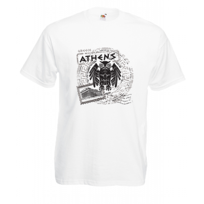 Owl Parthenon T-Shirt with print