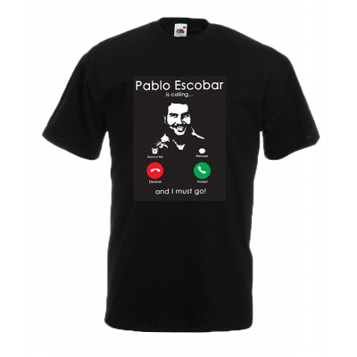 Pablo Escobar Calling T-Shirt με στάμπα