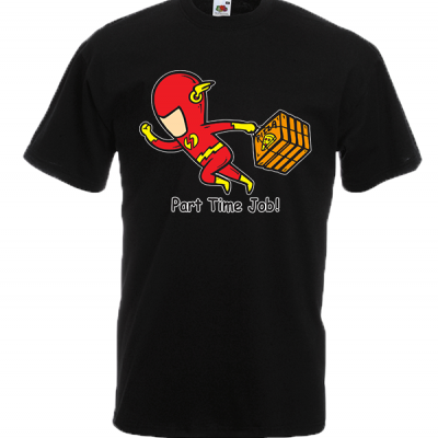 Part Time Job Flash T-Shirt with print