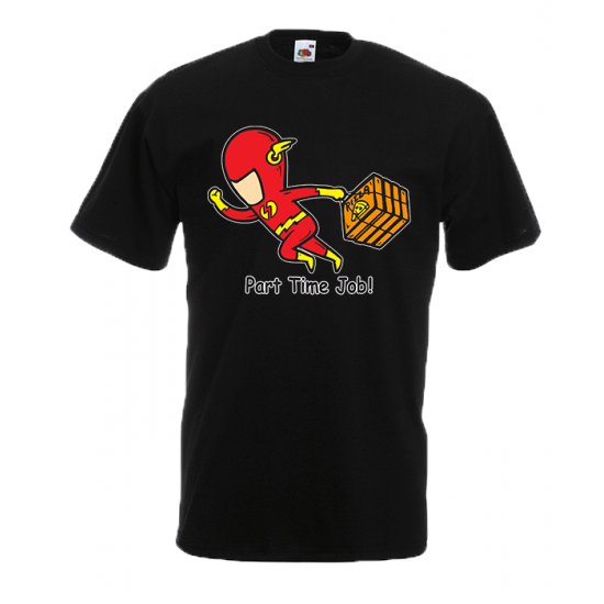 Part Time Job Flash T-Shirt with print