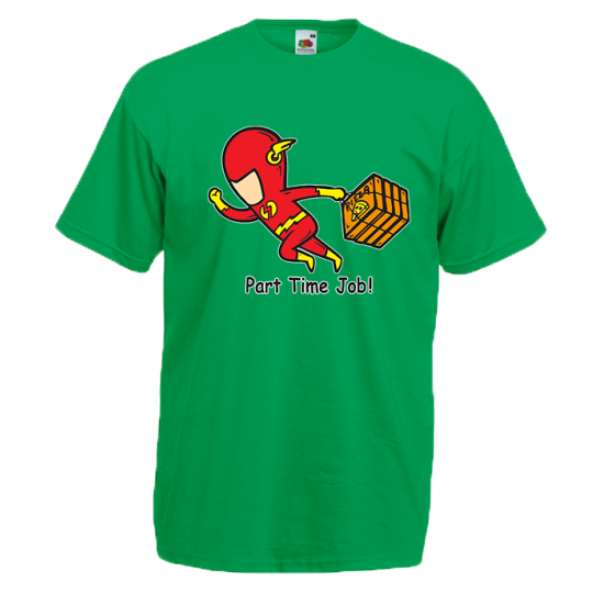 Part Time Job Flash T-Shirt with print