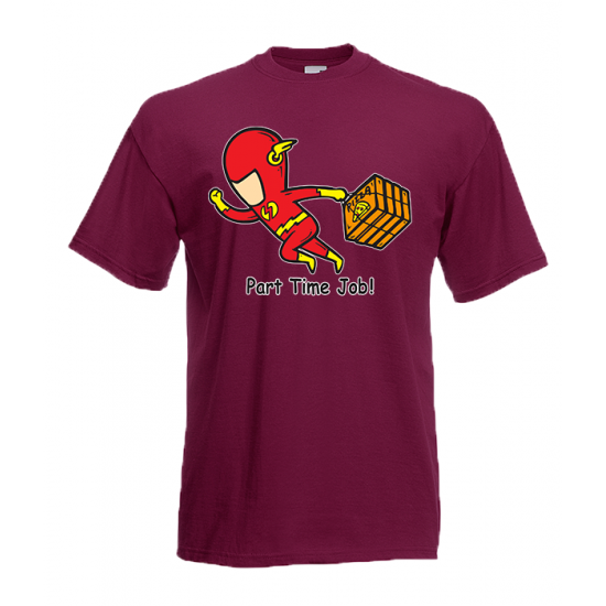 Part Time Job Flash T-Shirt with print