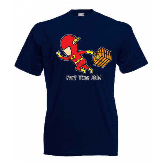 Part Time Job Flash T-Shirt with print