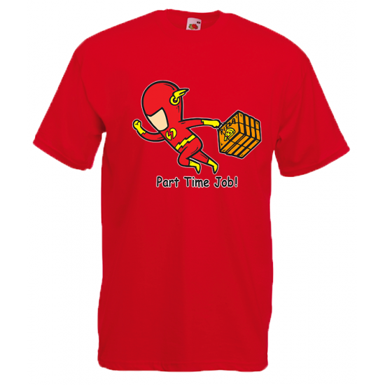 Part Time Job Flash T-Shirt with print