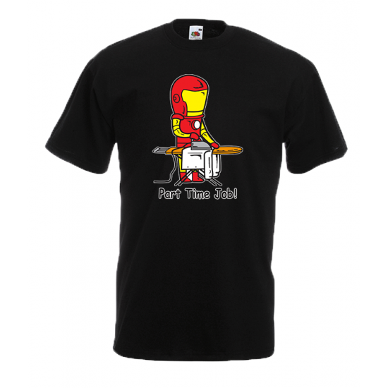 Part Time Job Iron Man T-Shirt με στάμπα