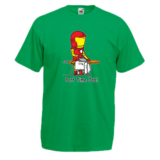 Part Time Job Iron Man T-Shirt με στάμπα