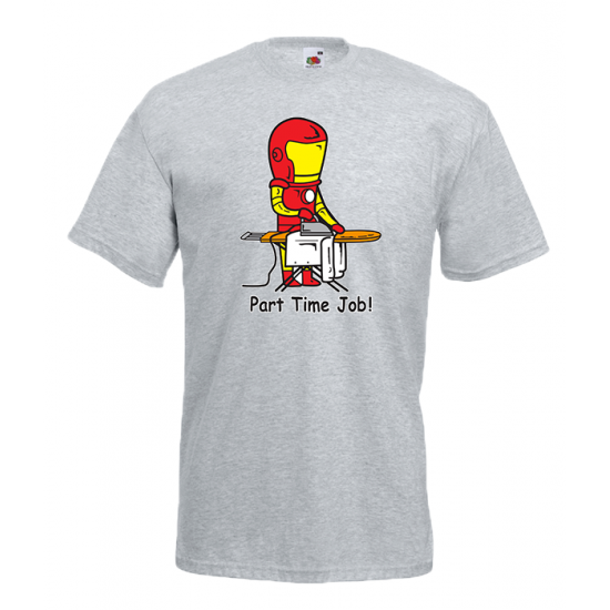 Part Time Job Iron Man T-Shirt με στάμπα