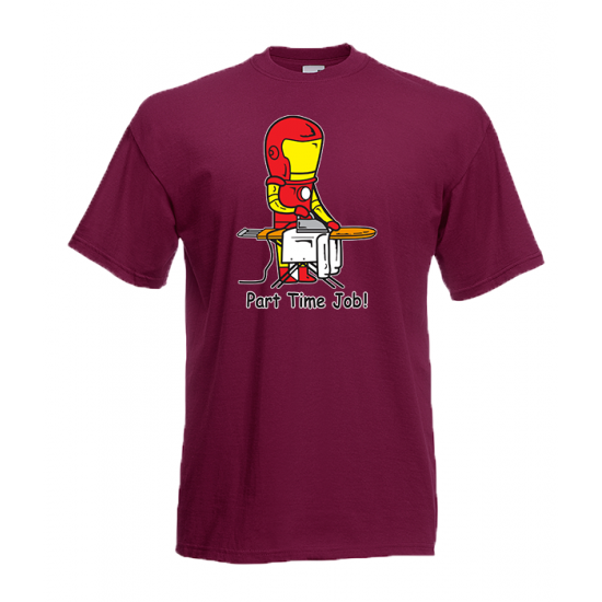 Part Time Job Iron Man T-Shirt με στάμπα