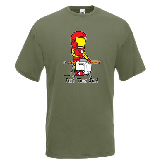Part Time Job Iron Man T-Shirt με στάμπα