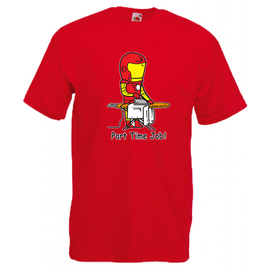 Part Time Job Iron Man T-Shirt με στάμπα