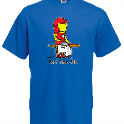 Part Time Job Iron Man T-Shirt με στάμπα