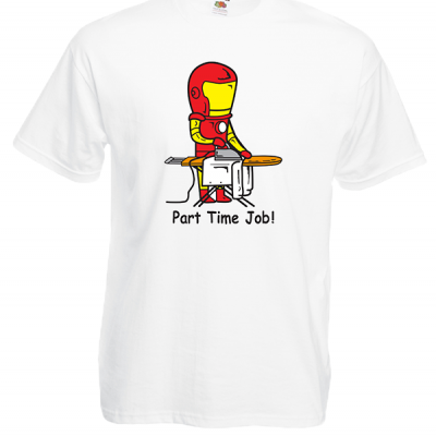Part Time Job Iron Man T-Shirt με στάμπα